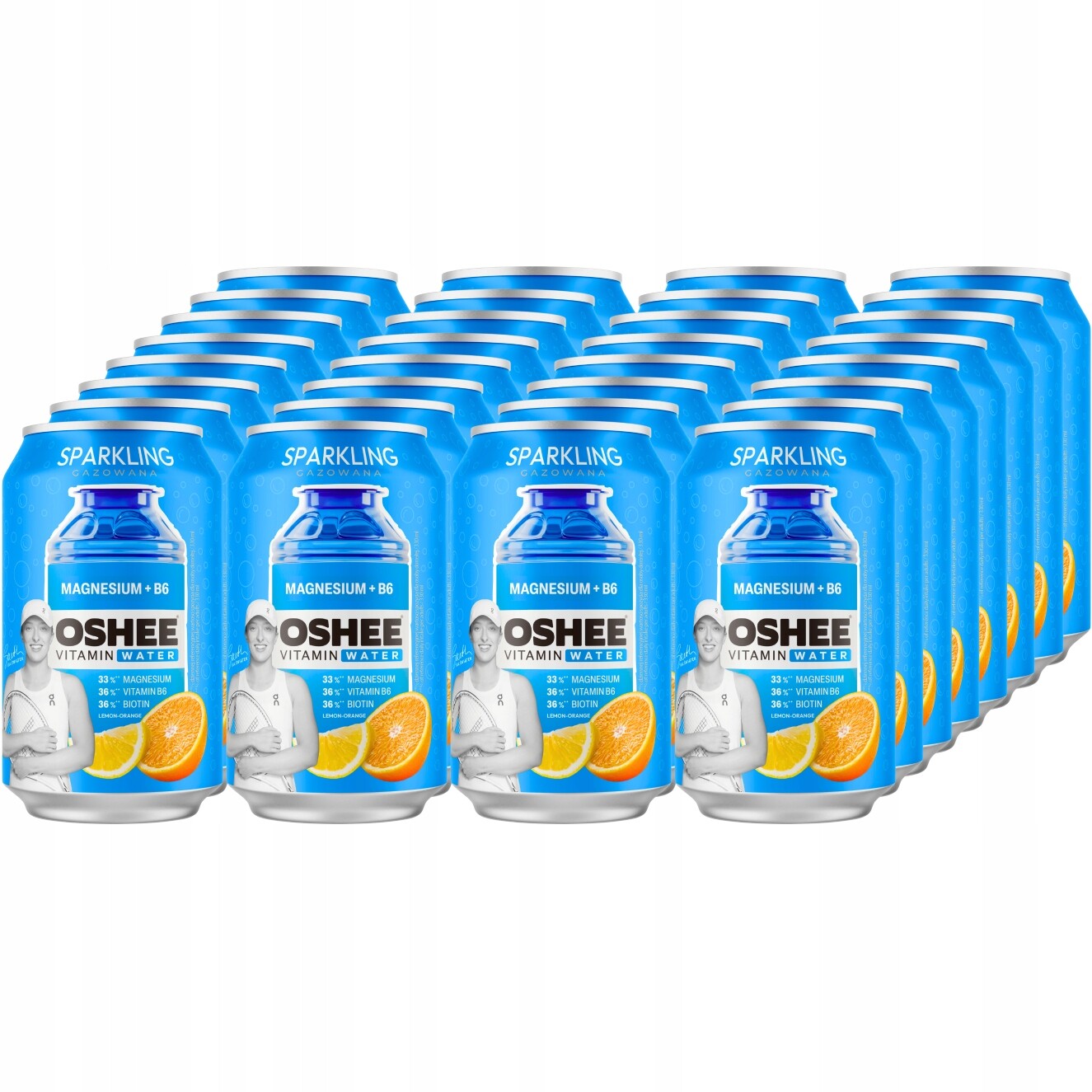 Oshee Vitamin Water Hořčík B6 s příchutí citron pomeranč 330 ml x 24 ks
