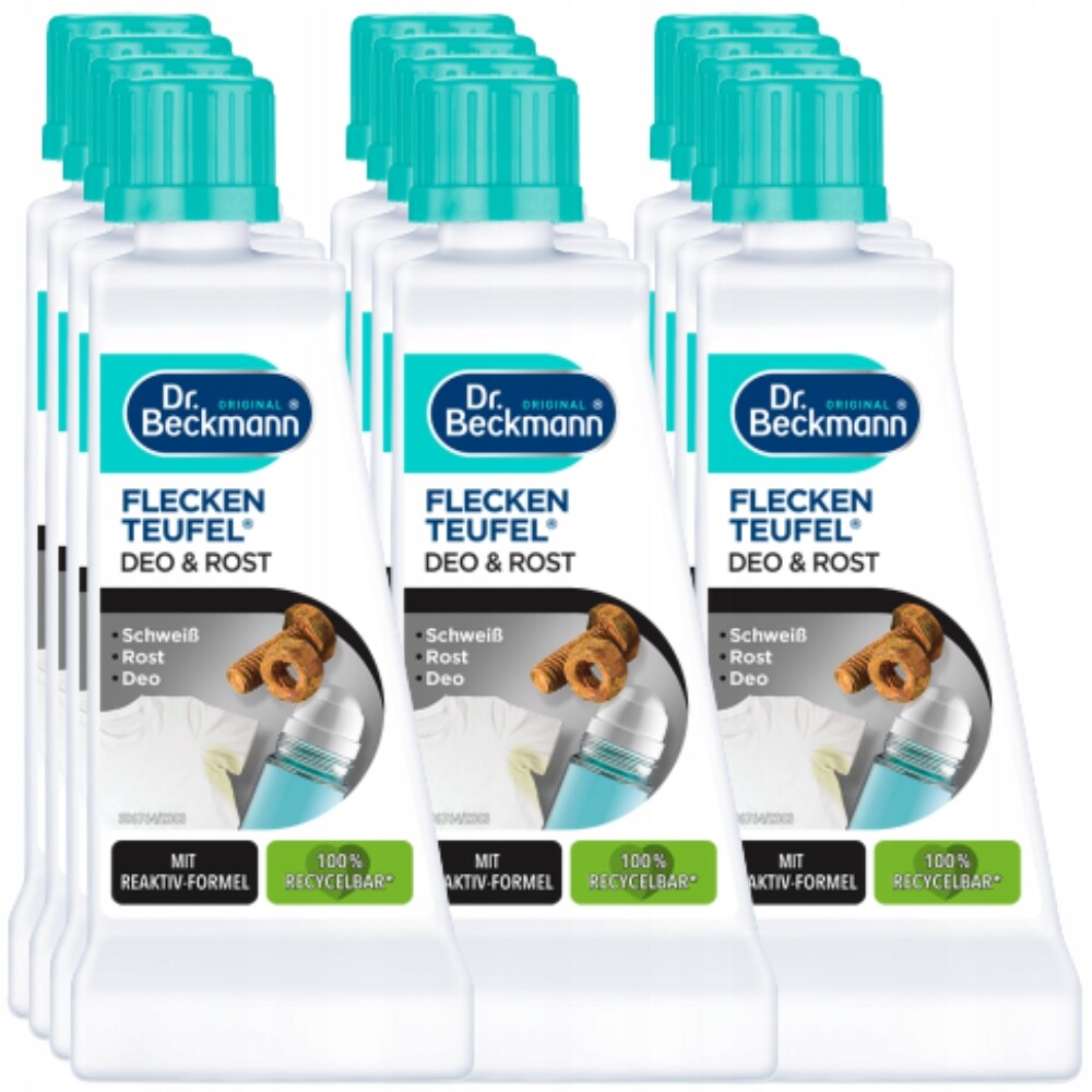 Dr. Beckmann Odstraňovač skvrn Rez, Deodorant, Skvrny od potu 12x50 ml