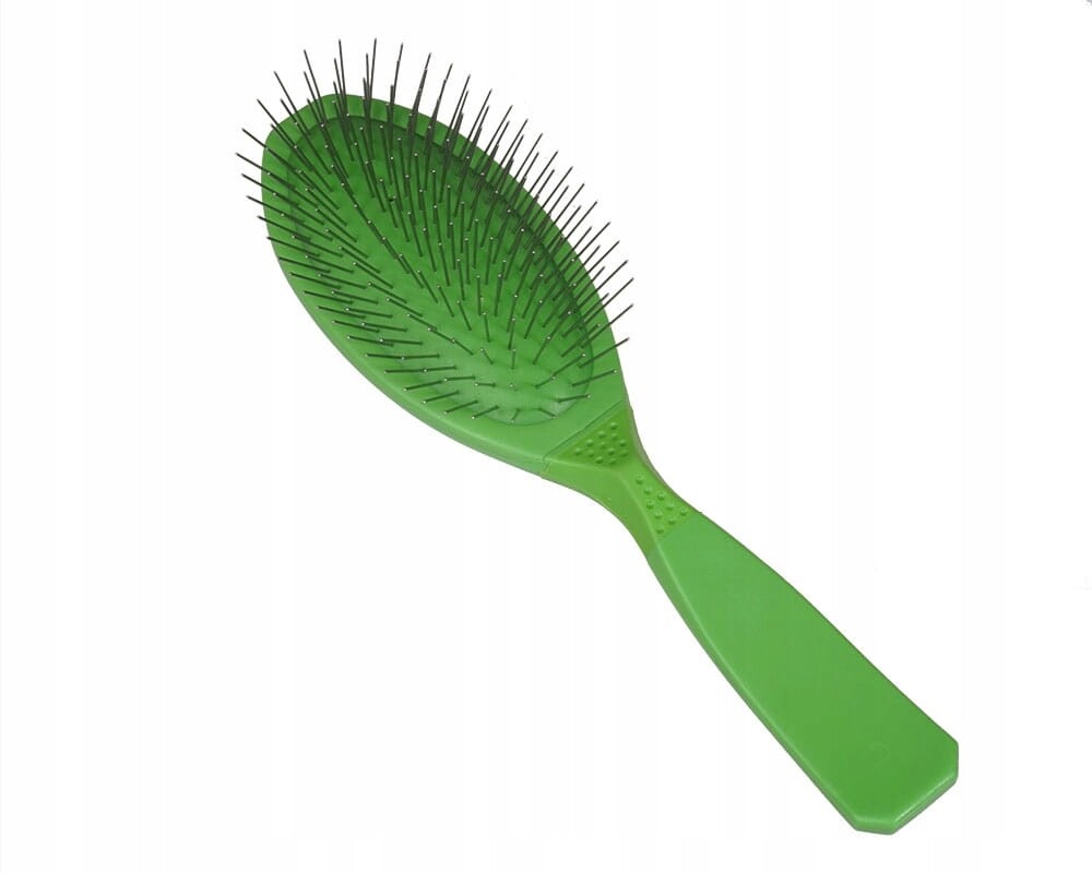 Kartáč Pin Brush velký (M) – světle zelený, měkký – Madan