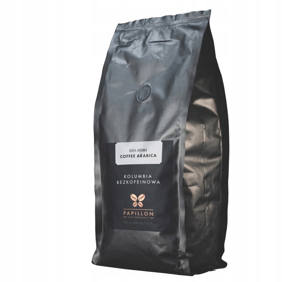 Káva zrnková Arabica Papillon Coffee Bez Kofeinu Kolumbie 1kg