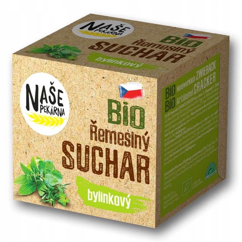 Bio Suchar bylinkový 15 ks