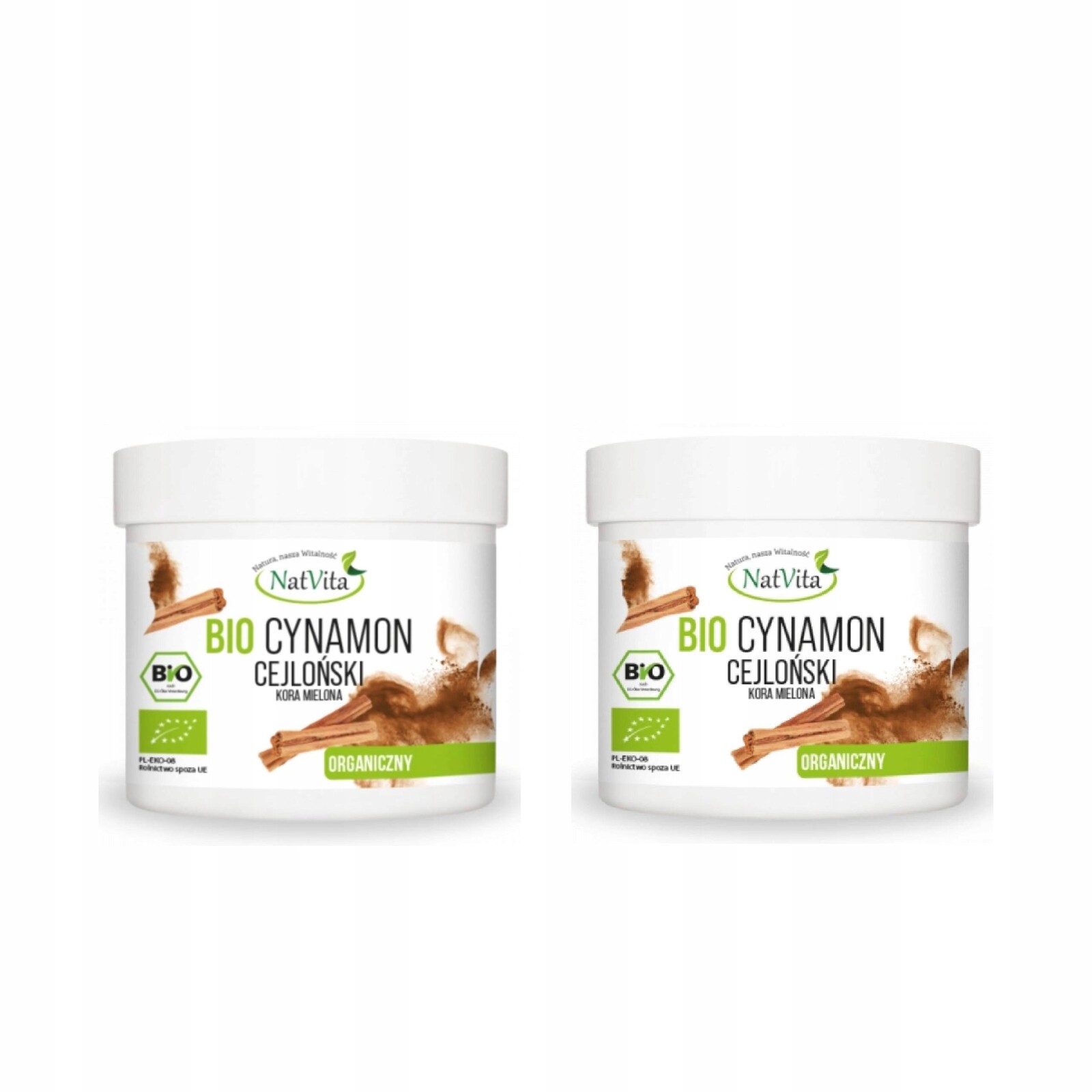 2x Cejlonská Skořice Bio Mletá 200 g Natvita