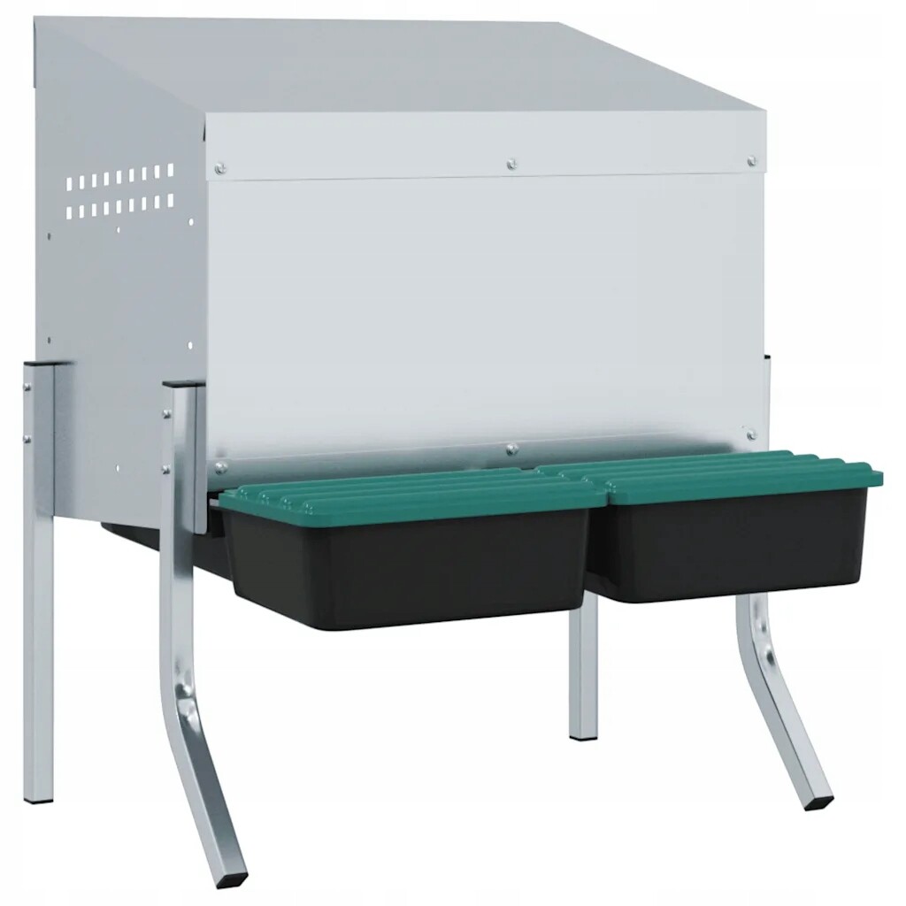 2-komorový kurník s nohami, pozinkovaná ocel