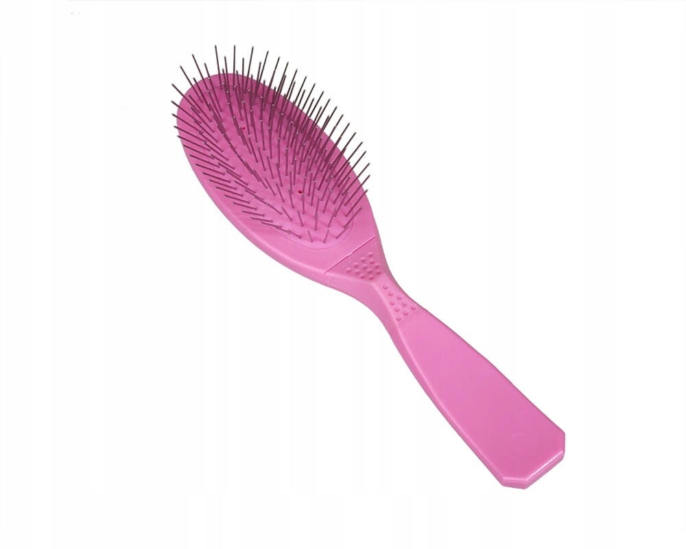 Kartáč Pin Brush malý (s) růžový, středně měkký Madan's