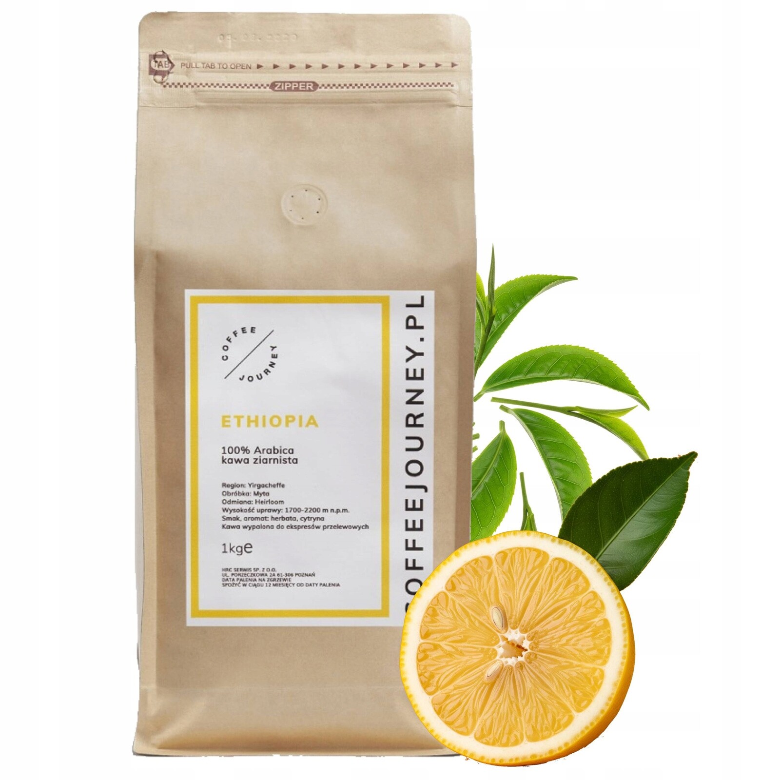 Káva zrnková Coffee Journey Ethiopia 100% Arabika 1 kg