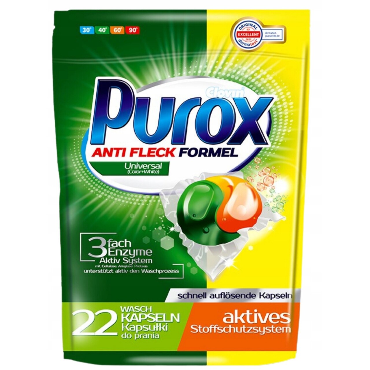 Purox Universal kapsle na praní 22 kusů