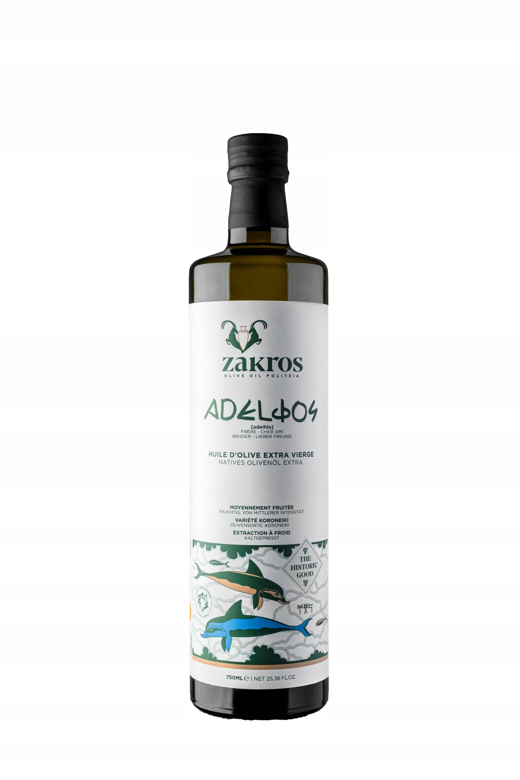Olivový olej Extra Panenský Zakros Adelfos 750 ML Sklizeň Prosinec 2024