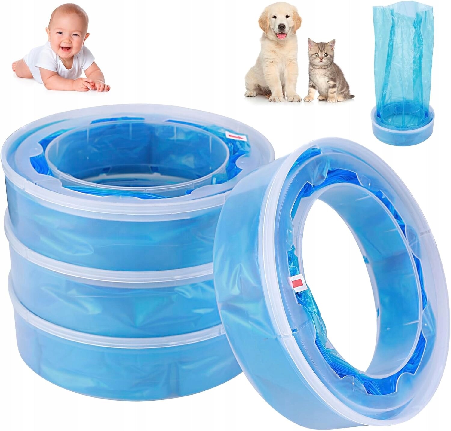 4 X Vložky Do Koše Na Pleny Pro Diaper Genie Angelcare Minchkin