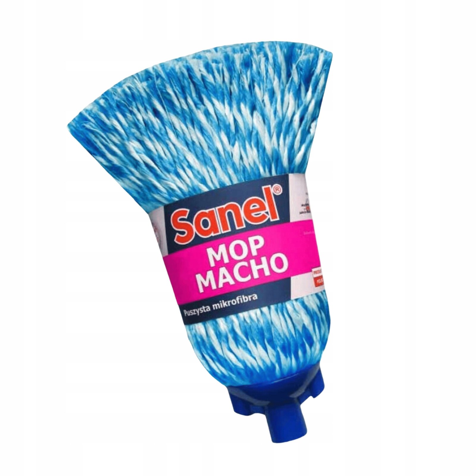 Mop Sanel Šňůrový Macho Efektivní čištění v modrobílém stylu