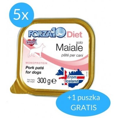 Forza10 Solo Diet pro psa vepřové maso 5x300g 300g Bonus