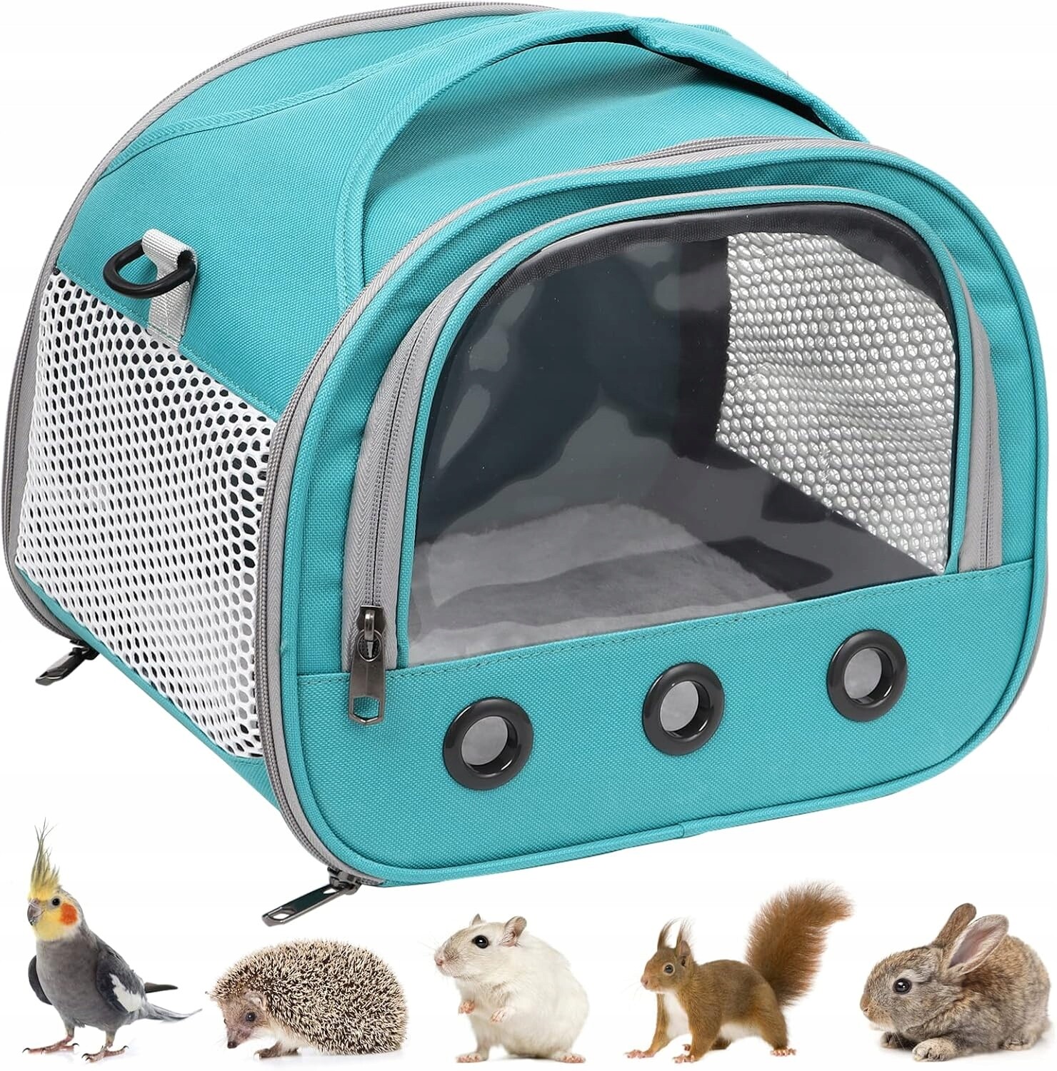 Skládací Přepravka pro králíka Prasátka Činčily Prodyšný 2 Podnosy