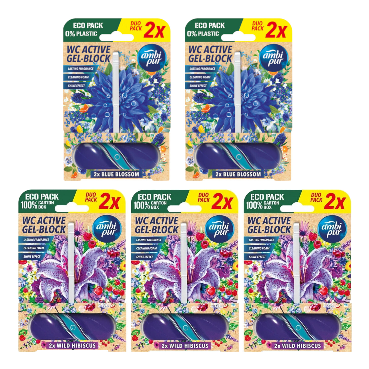 Wc závěs Ambi Pur Duo Pack Mix Blossom Hibiscus 10x 45g