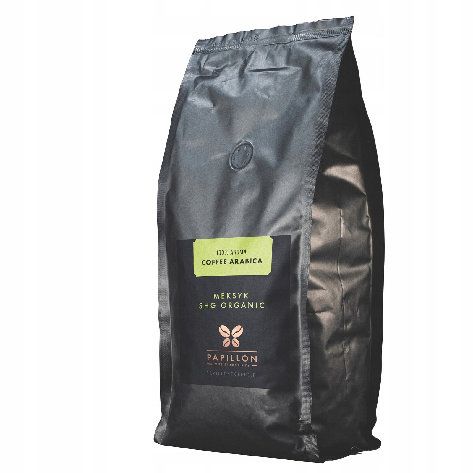 Káva zrnková Arabica Papillon Coffee Mexico Shg Ep Organic zrna 1kg