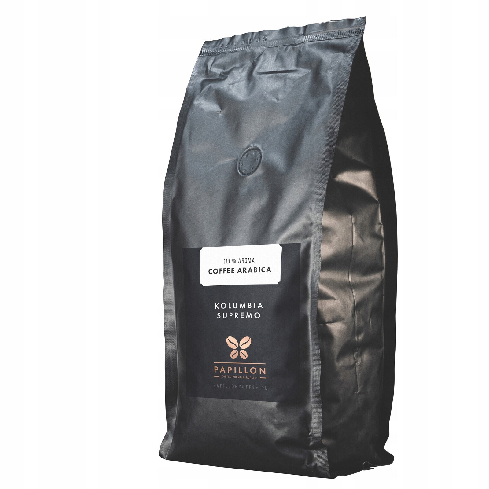 Káva zrnková Arabica Papillon Coffee Káva Kolumbie Supremo 1kg