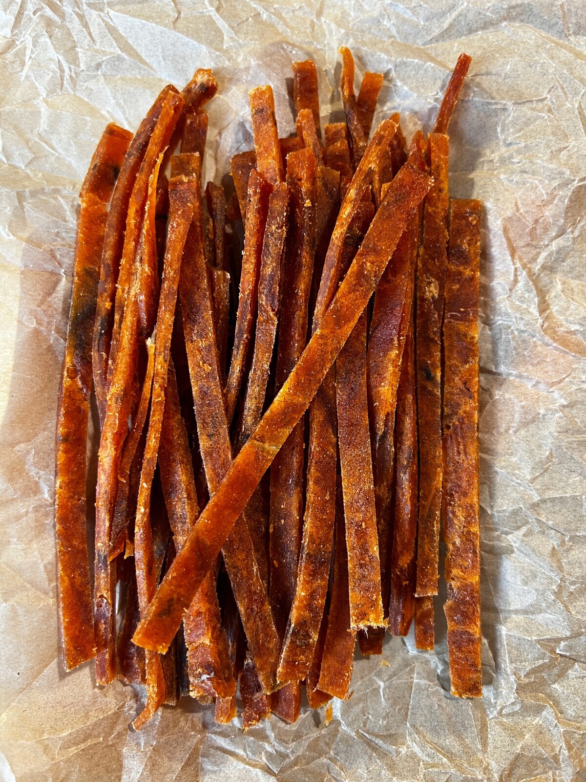 Sušená ryba Modrá s chilli papričkami, proužky 1 kg svačinka k pivu