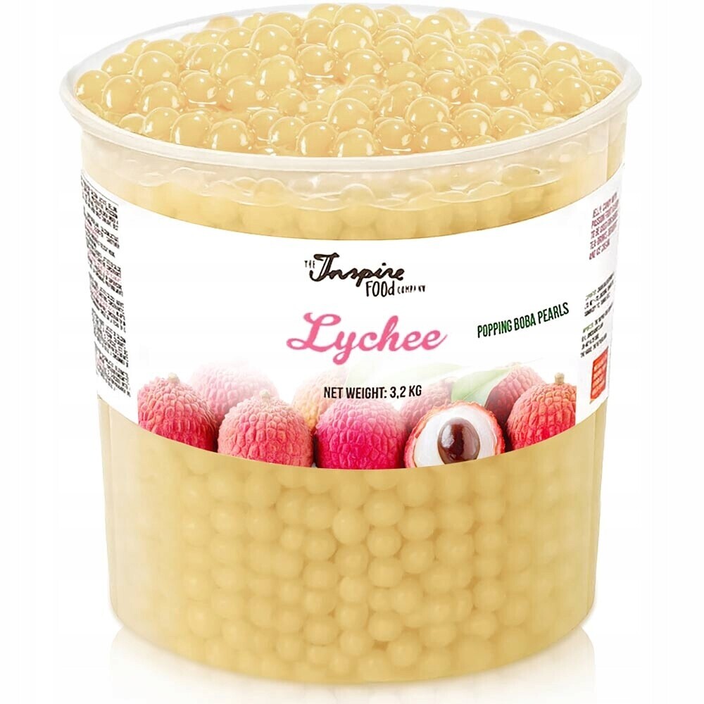 Bubble Tea praskající ovocné kuličky molekulární kaviár popping boba Liči