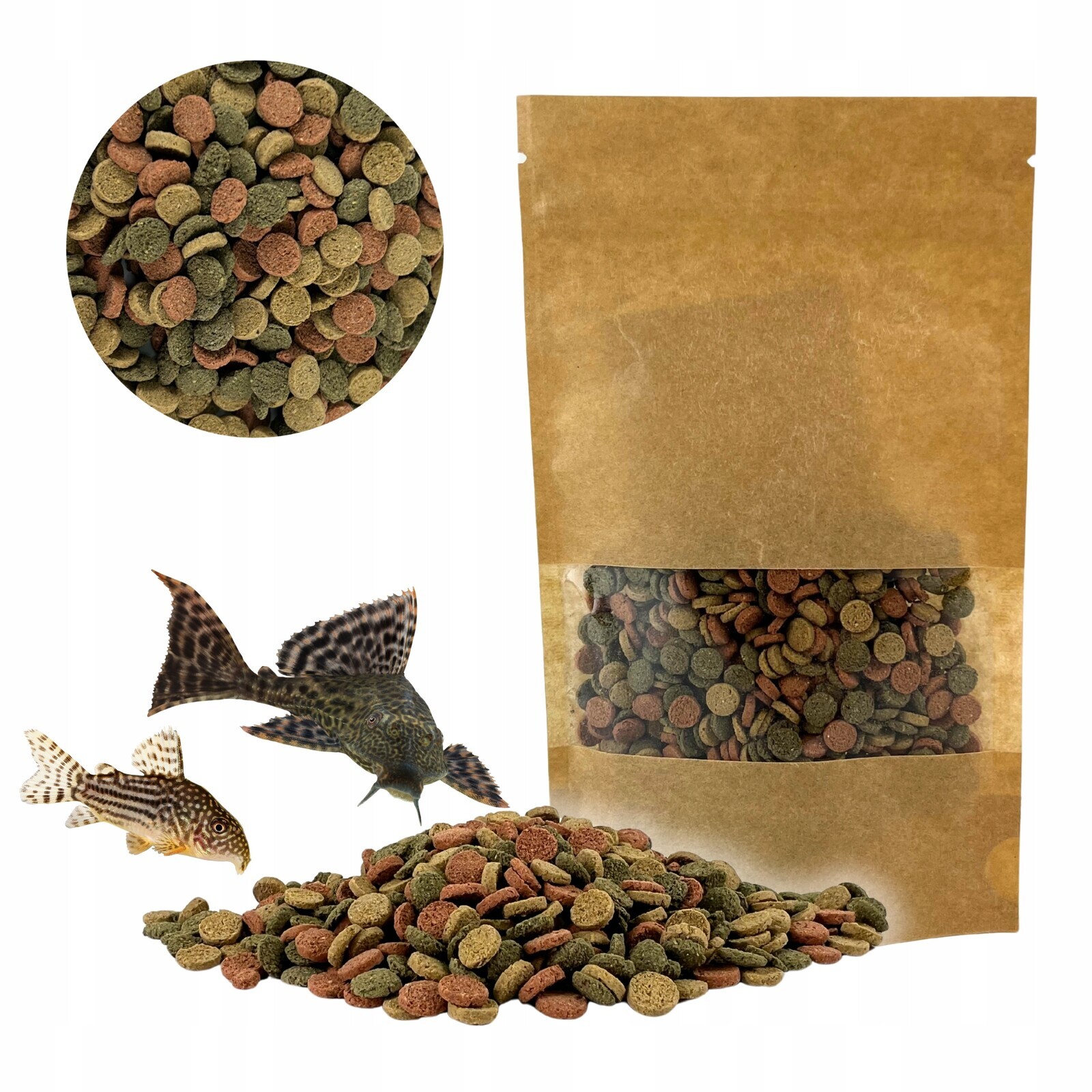 Krmivo Pro Rybičky Na Dno Glonojad Kirysek Small Wafers Velké Balení 1 Kg