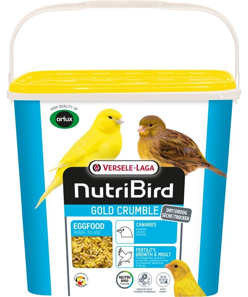VL-NutriBird Gold Crumble Canaries 4kg – krmivo pro žluté kanárky