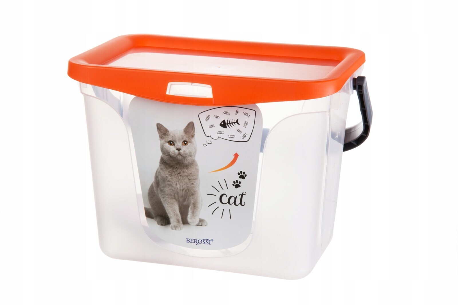 Nádoba Na Skladování Krmiva 6 L Mandarinková, Ergonomická