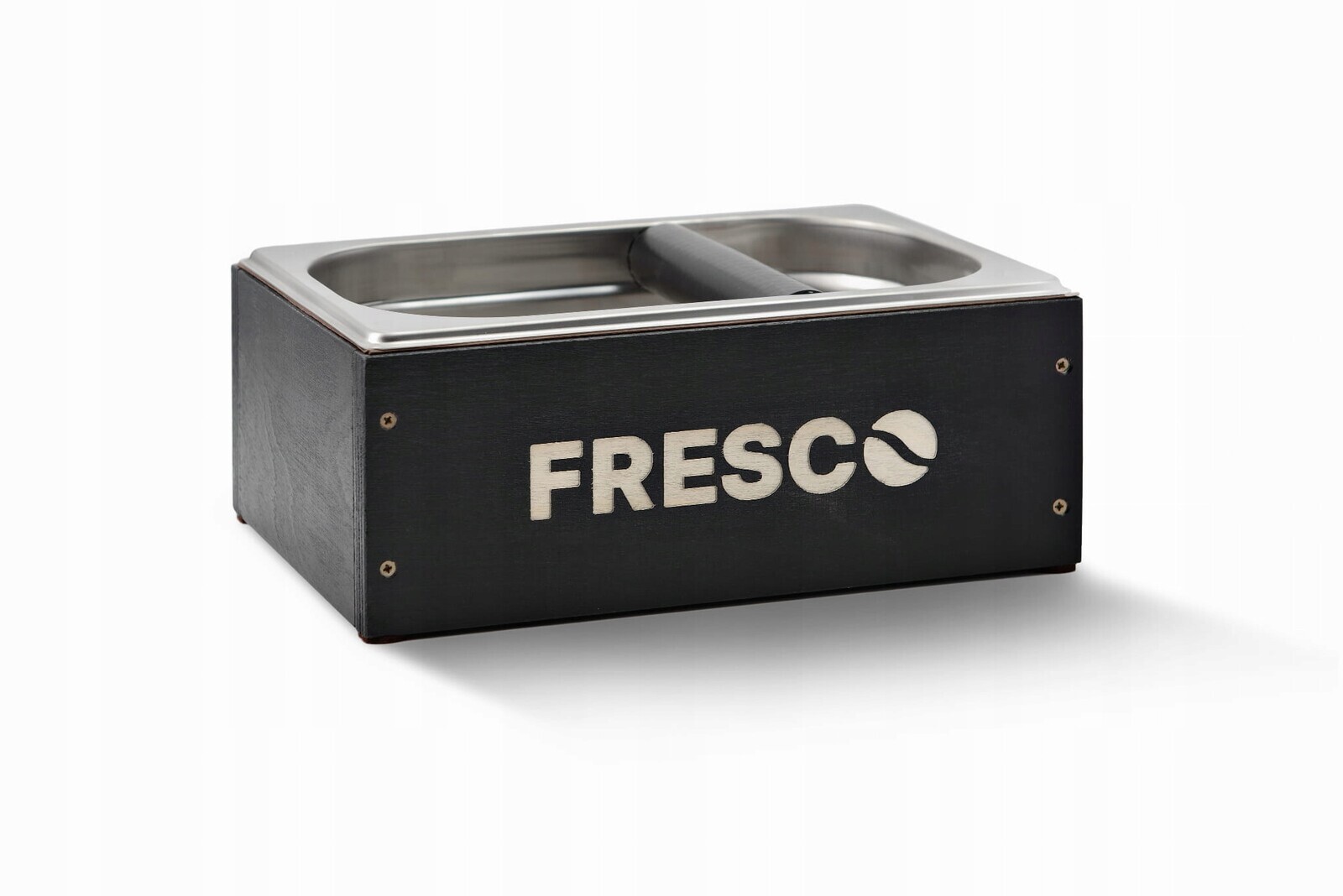 Odrážedlo pro baňku Fresco s nádobou na sedlinu – dřevěné pouzdro