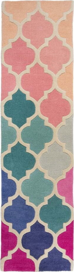 Vlněný běhoun Flair Rugs Rosella, 60 x 230 cm