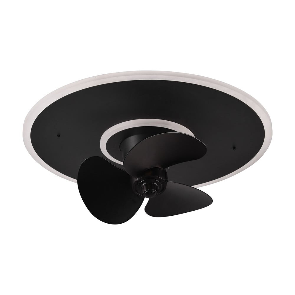 Matně černé LED stropní svítidlo Nybro – Trio