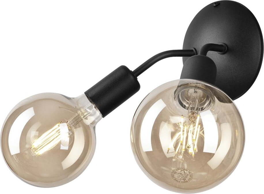 Černé nástěnné svítidlo Viggo – LAMKUR