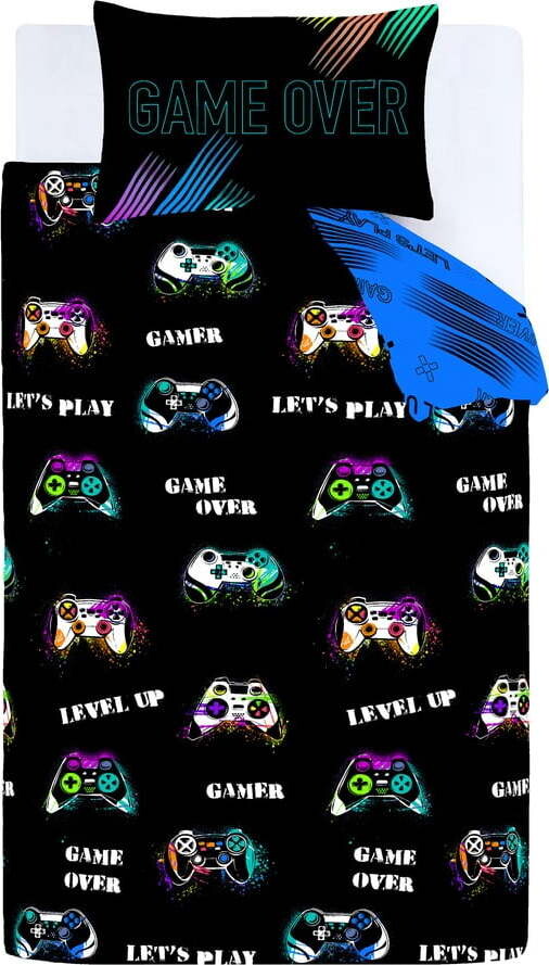 Dětské povlečení na jednolůžko 135x200 cm Game Over – Catherine Lansfield