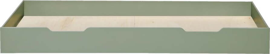 Zelená spodní zásuvka pro postel WOOOD Nikki, 200 x 90 cm