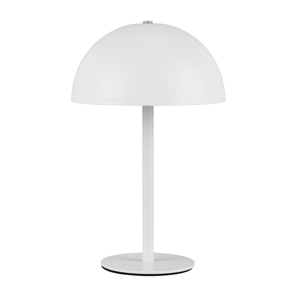 Matně bílá LED stolní lampa s kovovým stínidlem (výška 21 cm) Munoz – Trio