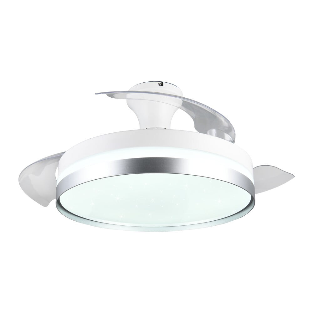 Bílé/ve stříbrné barvě LED stropní svítidlo Lindberg – Trio