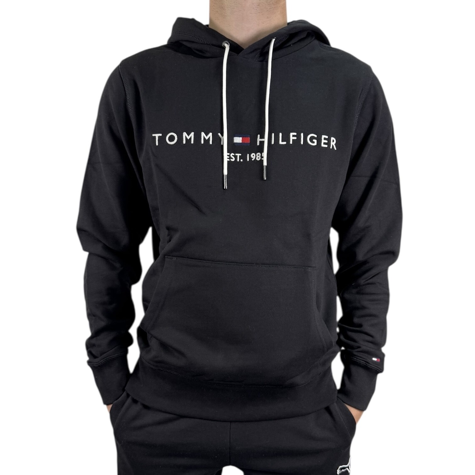 TOMMY HILFIGER WCC TOMMY LOGO HOODY Pánská mikina XXXL MW0MW13720BDS