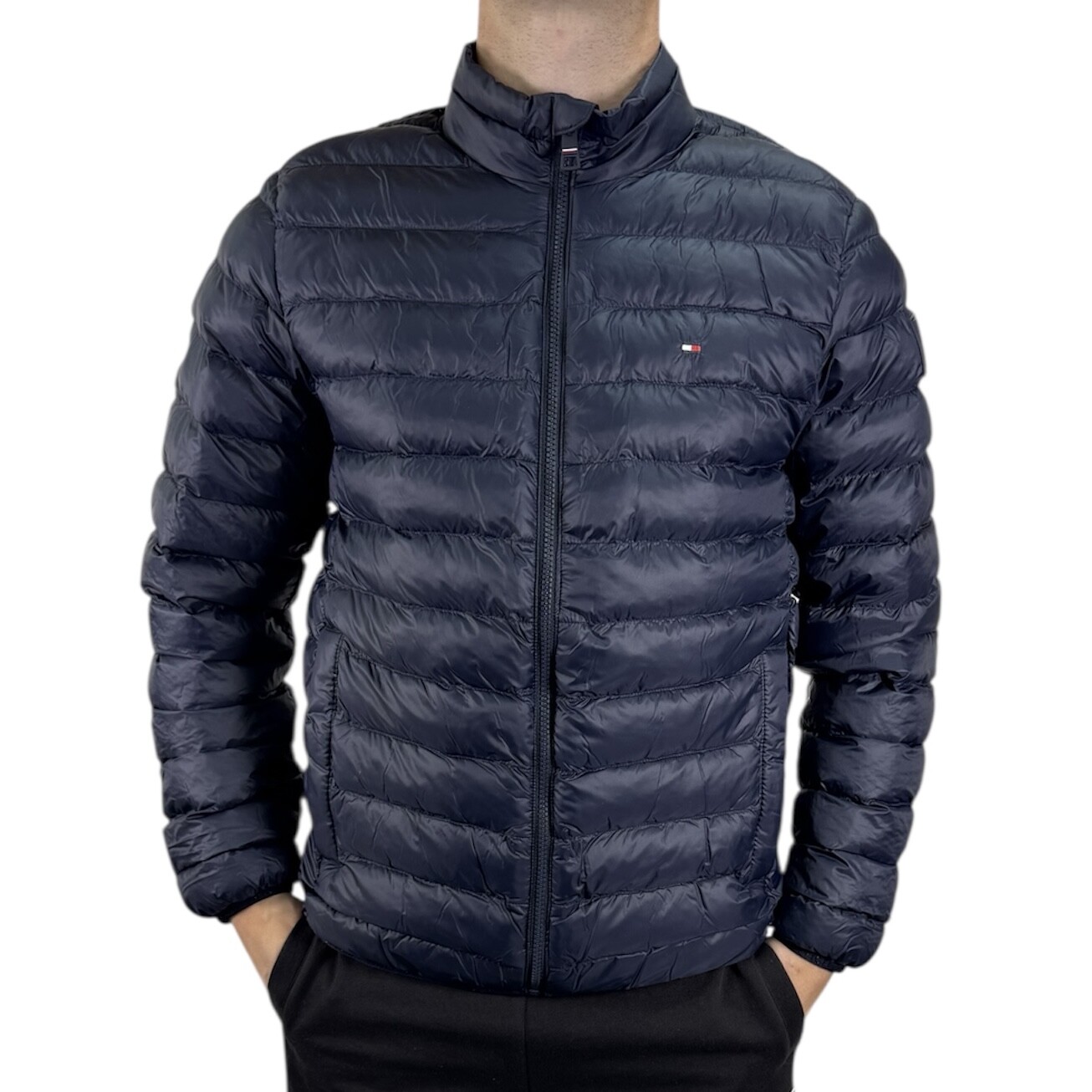 TOMMY HILFIGER CL STAND COLLAR JACK Pánská bunda S MW0MW34952DW5