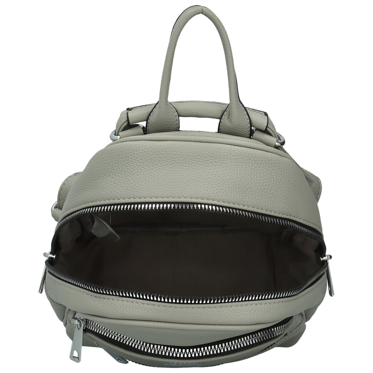 Stylový dámský koženkový batůžek Bokka, šedý