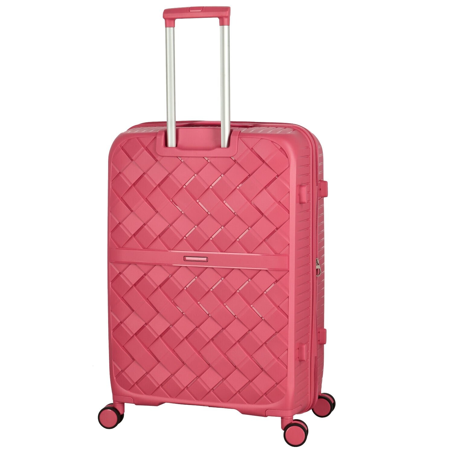 Cestovní plastový kufr Ormi Galileo velikost L, růžový