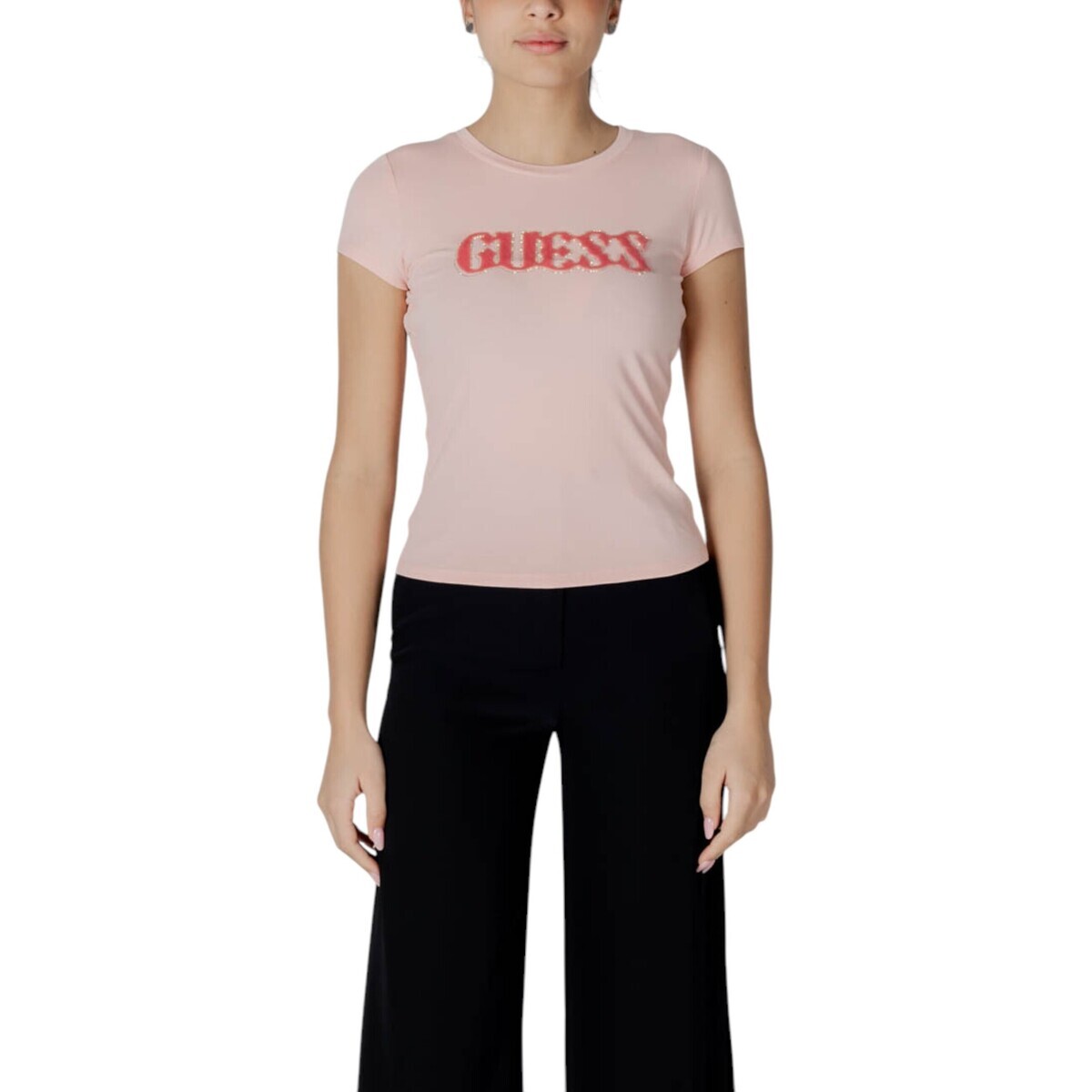 Guess  SS PONY HAIR LOGO R5 W5GI42 J1314  Růžová