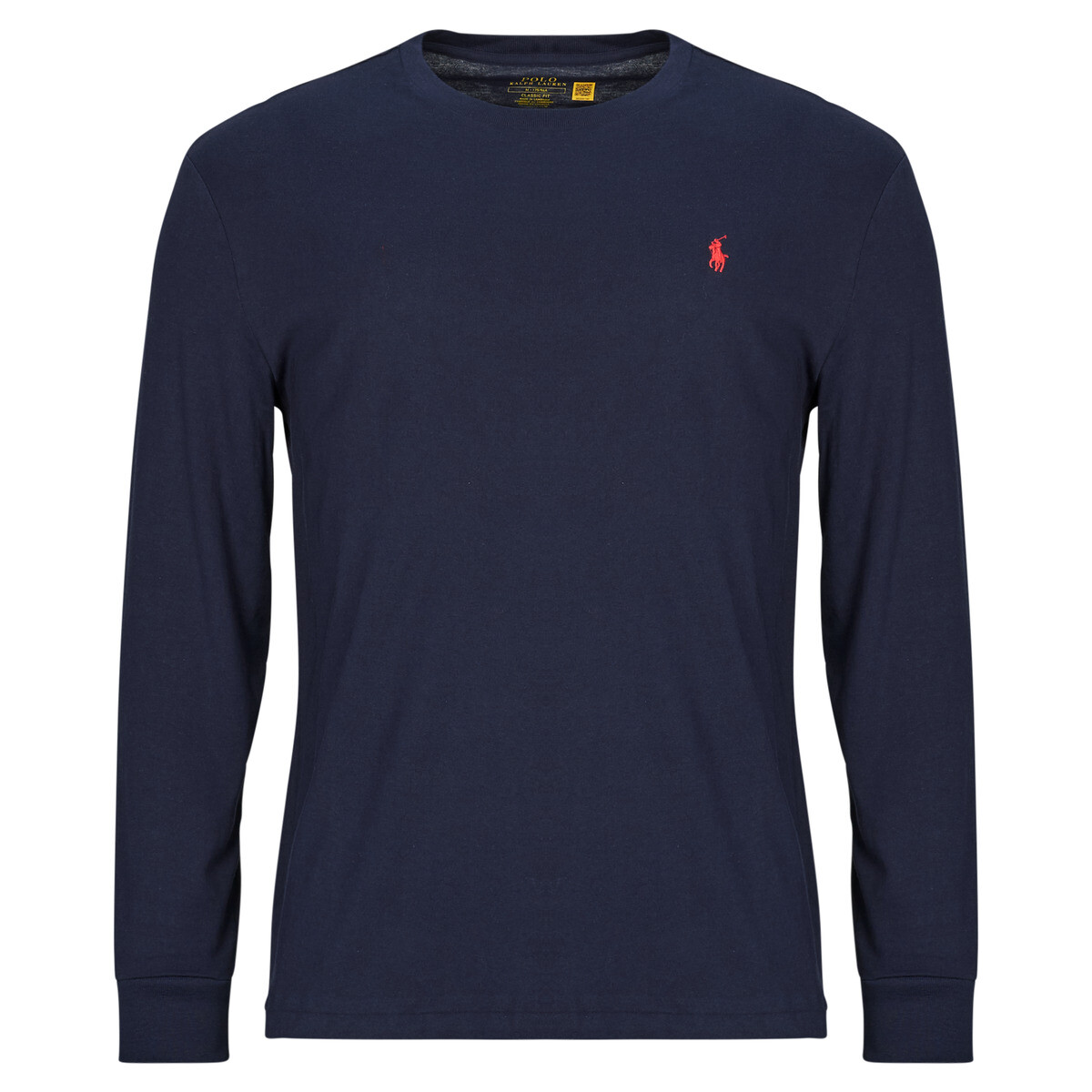 Polo Ralph Lauren  TSHIRT MANCHES LONGUES EN COTON  Tmavě modrá