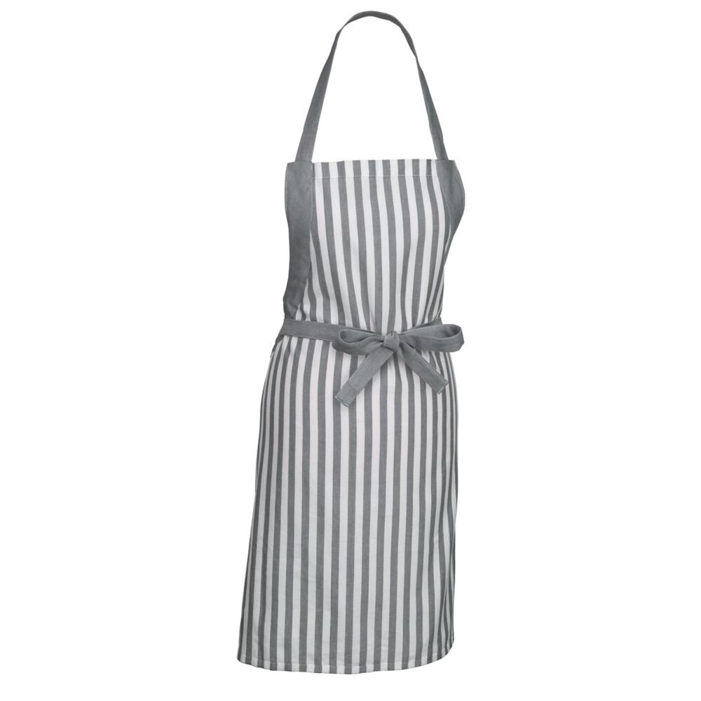 KELA Zástěra Caja 55% bavlna/45% bambus šedá 80x67 cm KL-12875