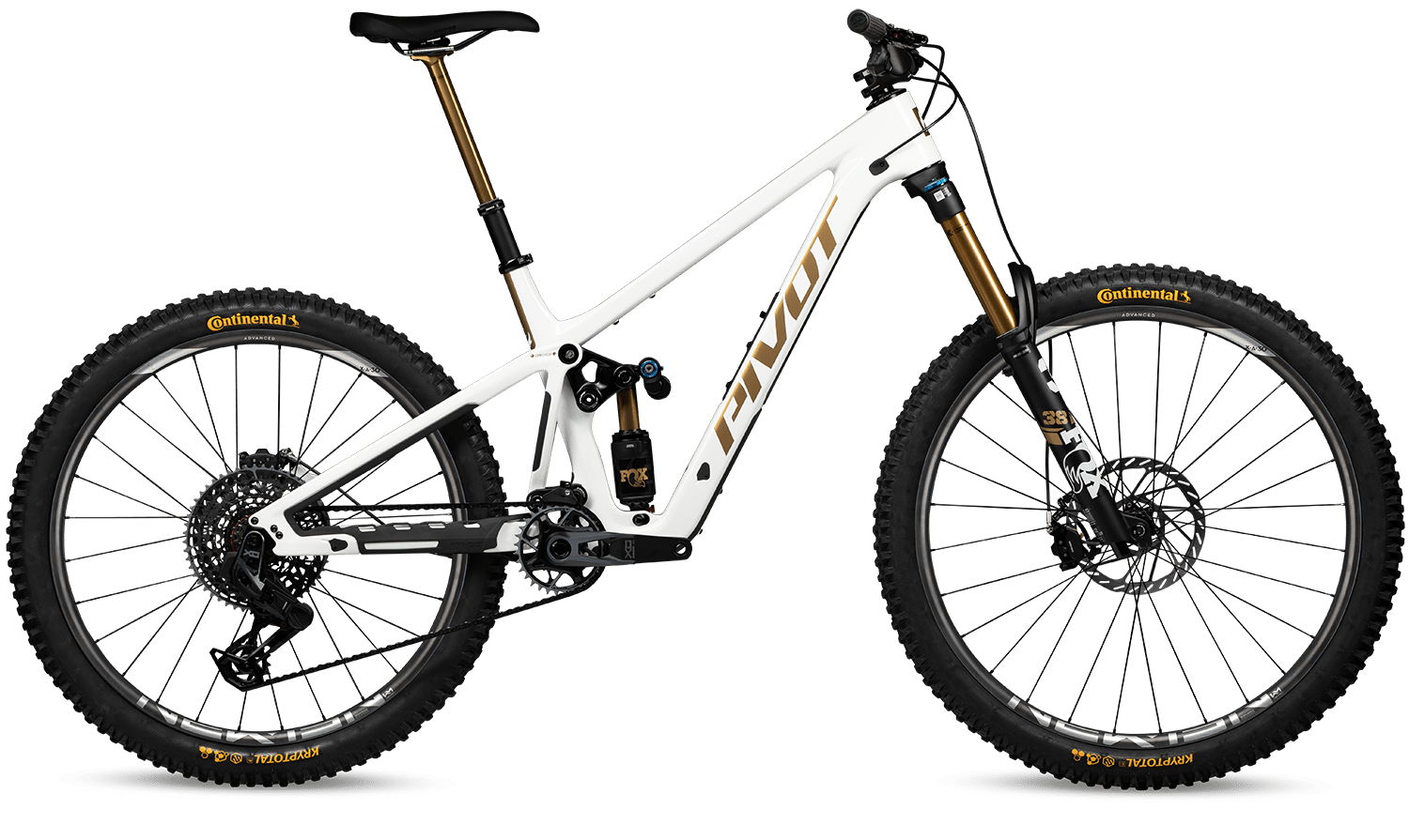 Celoodpružené kolo Pivot FireBird PRO X0 Eagle Transmission Barva: White Gold, Velikost: S