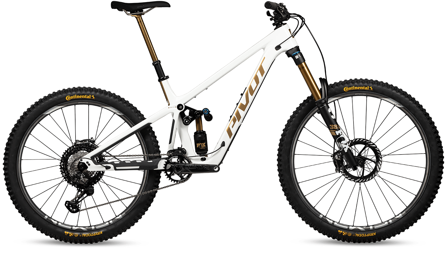 Celoodpružené kolo Pivot FireBird Team XTR Barva: White Gold, Velikost: S