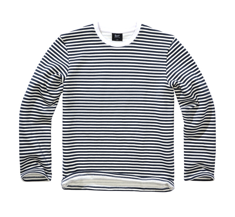 Mikina Brandit Marine Sweat - modrá-bílá, L