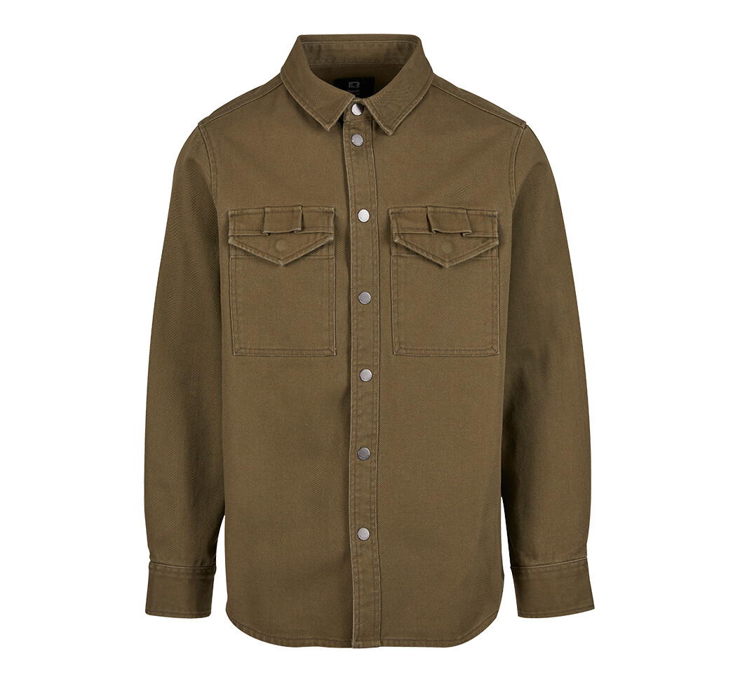 Košile Brandit Heavy Twill - olivová, S
