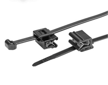 FVE Stahovací pásky s klipem S-29052024 4.6 mm, 200 mm, černá, 100 ks