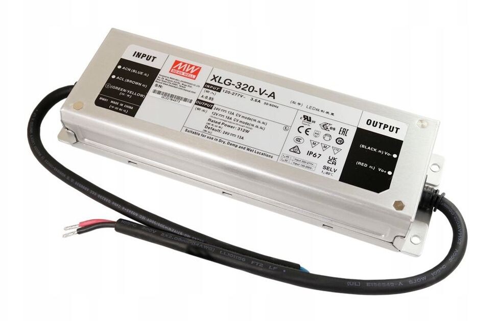 LED Solution Mean Well napájecí zdroj XLG 12V/24V 320W IP67 XLG-320-V-A
