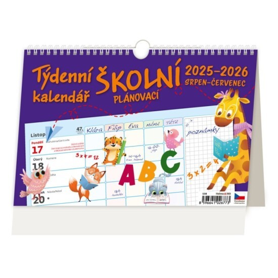 Helma 365 Stolní kalendář 2026 - Týdenní školní plánovací kalendář - S38-26 - Helma 365   10