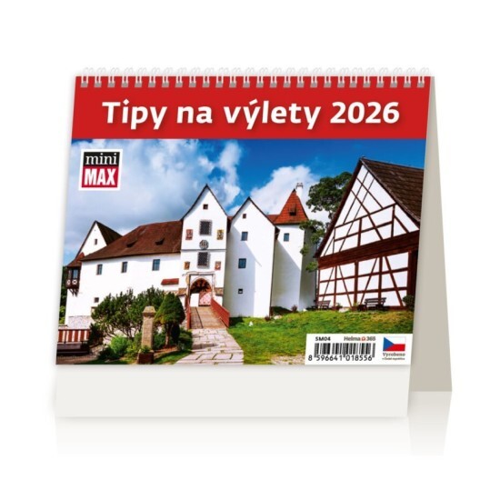 Helma 365 Stolní kalendář 2026 - MiniMax Tipy na výlety - SM04-26 - Helma 365 Památky Památky 10
