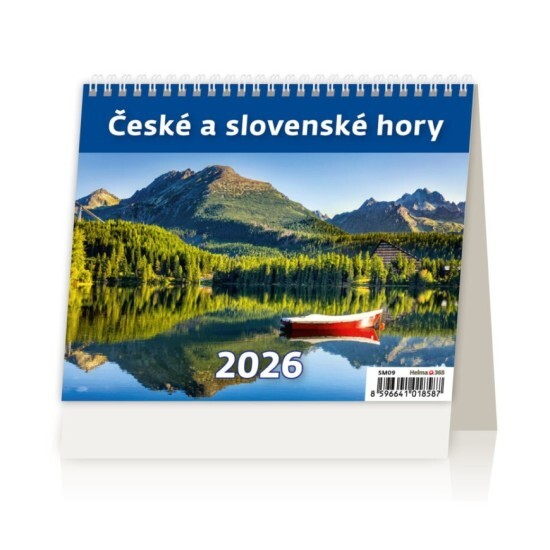 Helma 365 Stolní kalendář 2026 - MiniMax České a slovenské hory - SM09-26 - Helma 365 Příroda Příroda 10