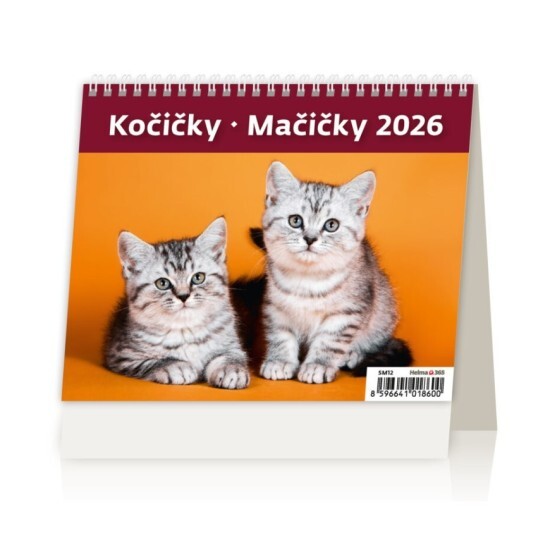 Helma 365 Stolní kalendář 2026 - MiniMax Kočičky - SM12-26 - Helma 365 Kočky Kočky 10