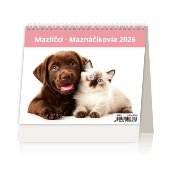 Helma 365 Stolní kalendář 2026 - MiniMax Mazlíčci - SM15-26 - Helma 365 Mazlíčci Mazlíčci 10