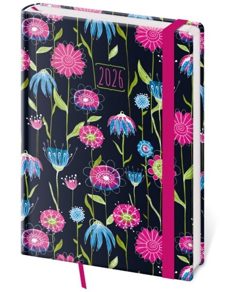 Helma 365 Denní diář A5 Vario s gumičkou - Fragrance - DV422-11-26